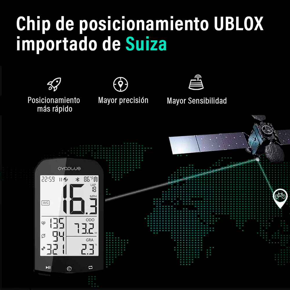 Ciclocomputador Cycplus M1